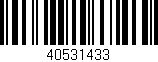 Código de barras (EAN, GTIN, SKU, ISBN): '40531433'