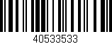 Código de barras (EAN, GTIN, SKU, ISBN): '40533533'