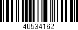 Código de barras (EAN, GTIN, SKU, ISBN): '40534162'