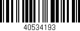 Código de barras (EAN, GTIN, SKU, ISBN): '40534193'