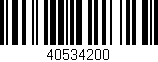 Código de barras (EAN, GTIN, SKU, ISBN): '40534200'