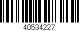 Código de barras (EAN, GTIN, SKU, ISBN): '40534227'