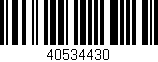 Código de barras (EAN, GTIN, SKU, ISBN): '40534430'