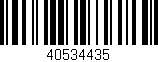 Código de barras (EAN, GTIN, SKU, ISBN): '40534435'