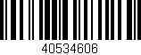 Código de barras (EAN, GTIN, SKU, ISBN): '40534606'