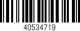 Código de barras (EAN, GTIN, SKU, ISBN): '40534719'