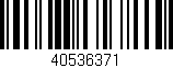 Código de barras (EAN, GTIN, SKU, ISBN): '40536371'