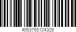 Código de barras (EAN, GTIN, SKU, ISBN): '4053755124329'