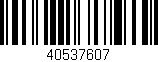 Código de barras (EAN, GTIN, SKU, ISBN): '40537607'