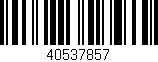 Código de barras (EAN, GTIN, SKU, ISBN): '40537857'