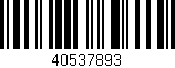 Código de barras (EAN, GTIN, SKU, ISBN): '40537893'