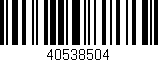 Código de barras (EAN, GTIN, SKU, ISBN): '40538504'