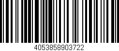 Código de barras (EAN, GTIN, SKU, ISBN): '4053858903722'
