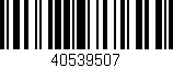 Código de barras (EAN, GTIN, SKU, ISBN): '40539507'