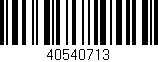 Código de barras (EAN, GTIN, SKU, ISBN): '40540713'