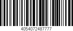 Código de barras (EAN, GTIN, SKU, ISBN): '4054072487777'