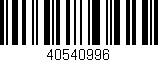 Código de barras (EAN, GTIN, SKU, ISBN): '40540996'