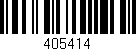 Código de barras (EAN, GTIN, SKU, ISBN): '405414'