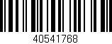 Código de barras (EAN, GTIN, SKU, ISBN): '40541768'