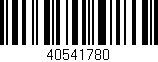 Código de barras (EAN, GTIN, SKU, ISBN): '40541780'