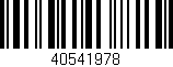 Código de barras (EAN, GTIN, SKU, ISBN): '40541978'