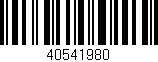 Código de barras (EAN, GTIN, SKU, ISBN): '40541980'
