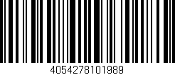 Código de barras (EAN, GTIN, SKU, ISBN): '4054278101989'