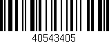 Código de barras (EAN, GTIN, SKU, ISBN): '40543405'