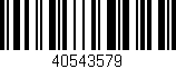Código de barras (EAN, GTIN, SKU, ISBN): '40543579'