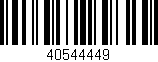 Código de barras (EAN, GTIN, SKU, ISBN): '40544449'