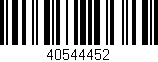 Código de barras (EAN, GTIN, SKU, ISBN): '40544452'