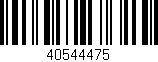 Código de barras (EAN, GTIN, SKU, ISBN): '40544475'