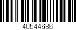Código de barras (EAN, GTIN, SKU, ISBN): '40544686'