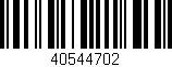 Código de barras (EAN, GTIN, SKU, ISBN): '40544702'