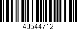 Código de barras (EAN, GTIN, SKU, ISBN): '40544712'