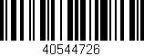 Código de barras (EAN, GTIN, SKU, ISBN): '40544726'