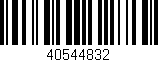 Código de barras (EAN, GTIN, SKU, ISBN): '40544832'