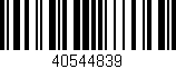 Código de barras (EAN, GTIN, SKU, ISBN): '40544839'