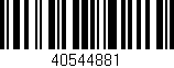 Código de barras (EAN, GTIN, SKU, ISBN): '40544881'
