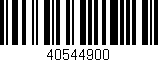 Código de barras (EAN, GTIN, SKU, ISBN): '40544900'
