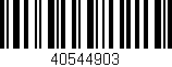 Código de barras (EAN, GTIN, SKU, ISBN): '40544903'