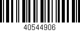 Código de barras (EAN, GTIN, SKU, ISBN): '40544906'