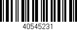 Código de barras (EAN, GTIN, SKU, ISBN): '40545231'