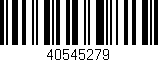 Código de barras (EAN, GTIN, SKU, ISBN): '40545279'