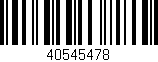 Código de barras (EAN, GTIN, SKU, ISBN): '40545478'