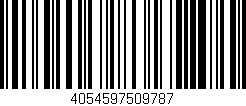 Código de barras (EAN, GTIN, SKU, ISBN): '4054597509787'