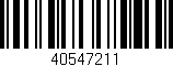 Código de barras (EAN, GTIN, SKU, ISBN): '40547211'