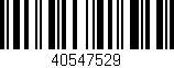 Código de barras (EAN, GTIN, SKU, ISBN): '40547529'