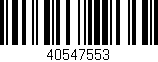 Código de barras (EAN, GTIN, SKU, ISBN): '40547553'