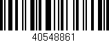 Código de barras (EAN, GTIN, SKU, ISBN): '40548861'